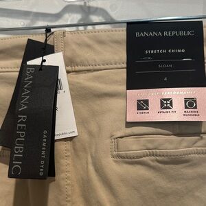 Banana Republic Women's Sloan Stretch Chino Pants - Beige